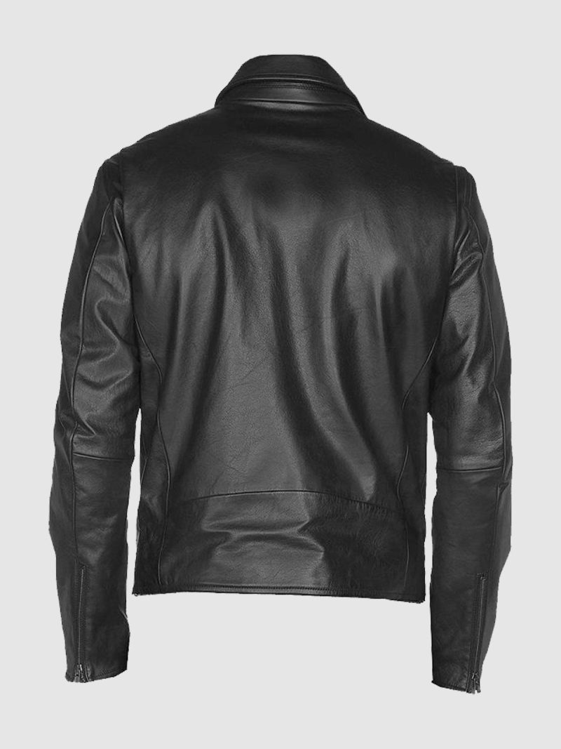 Iron Rider Men's Black Leather Jacket - Image 2