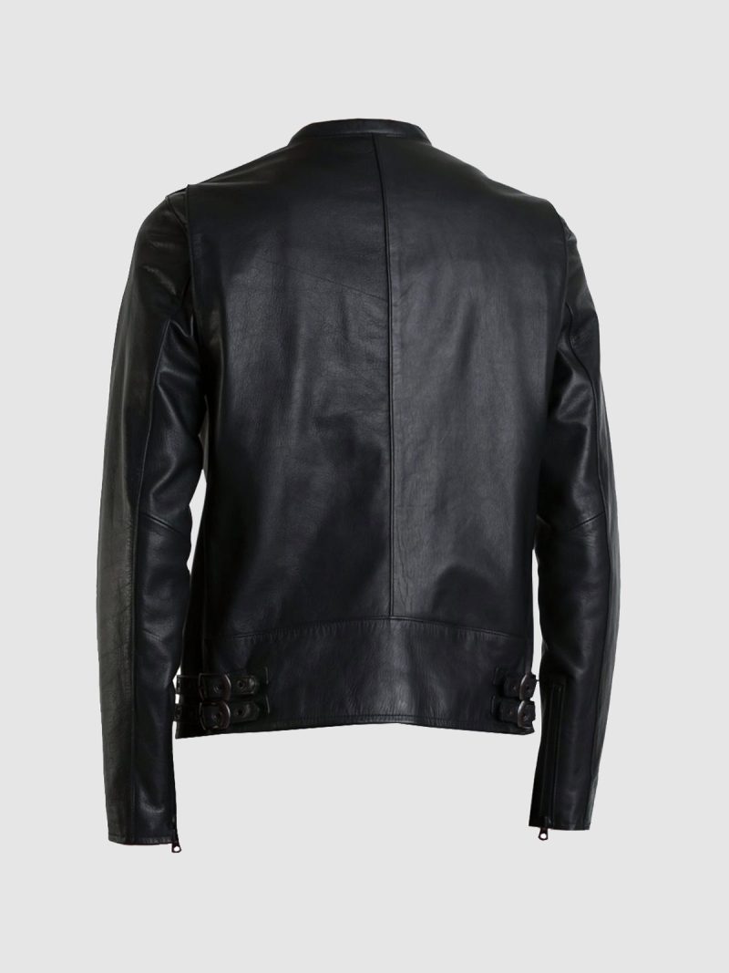 Venom Rider Men's Black Leather Jacket - Image 2