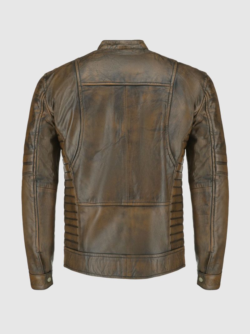 Heritage Luxe Men's Waxed Leather Jacket - Image 2