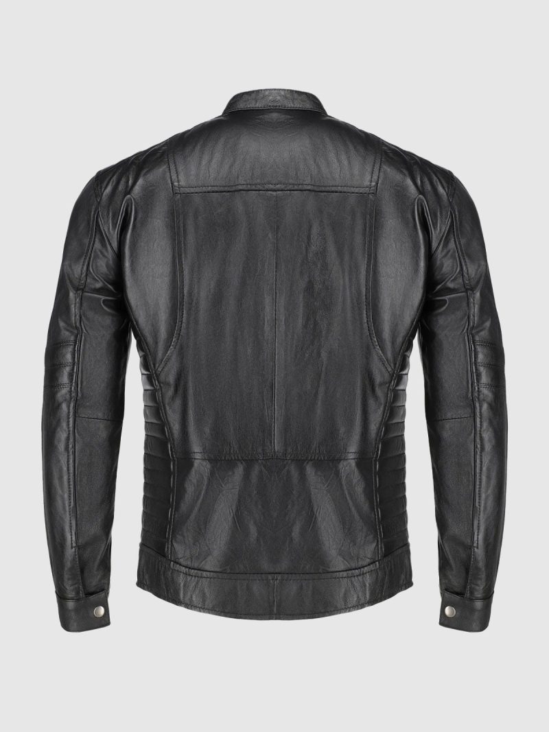 Thunderstrike Men's Black Motorcycle Jacket - Image 2
