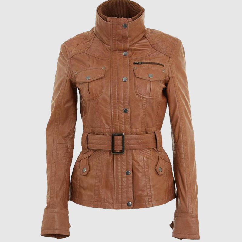 amber-trail-women-belted-tan-leather-jacket