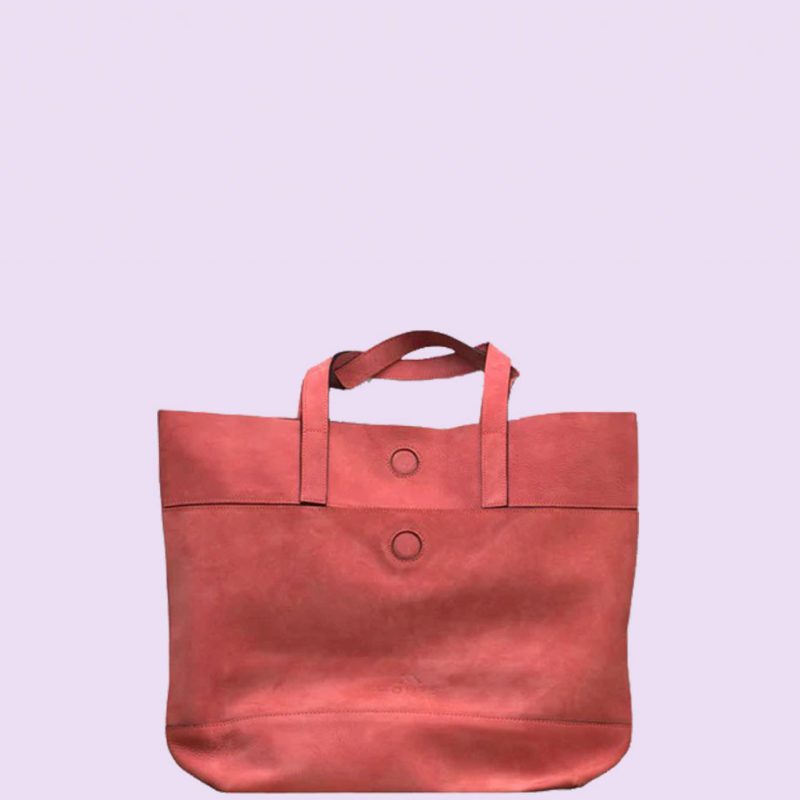Jagrogo Pink Leather Tote Purse