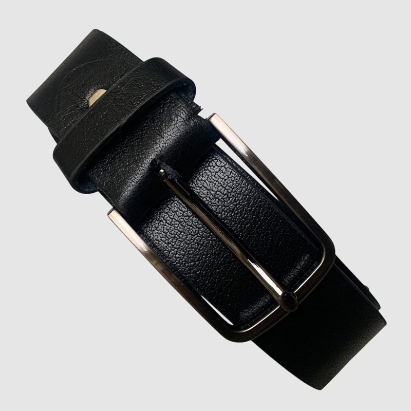 Men's Black Leather Belt