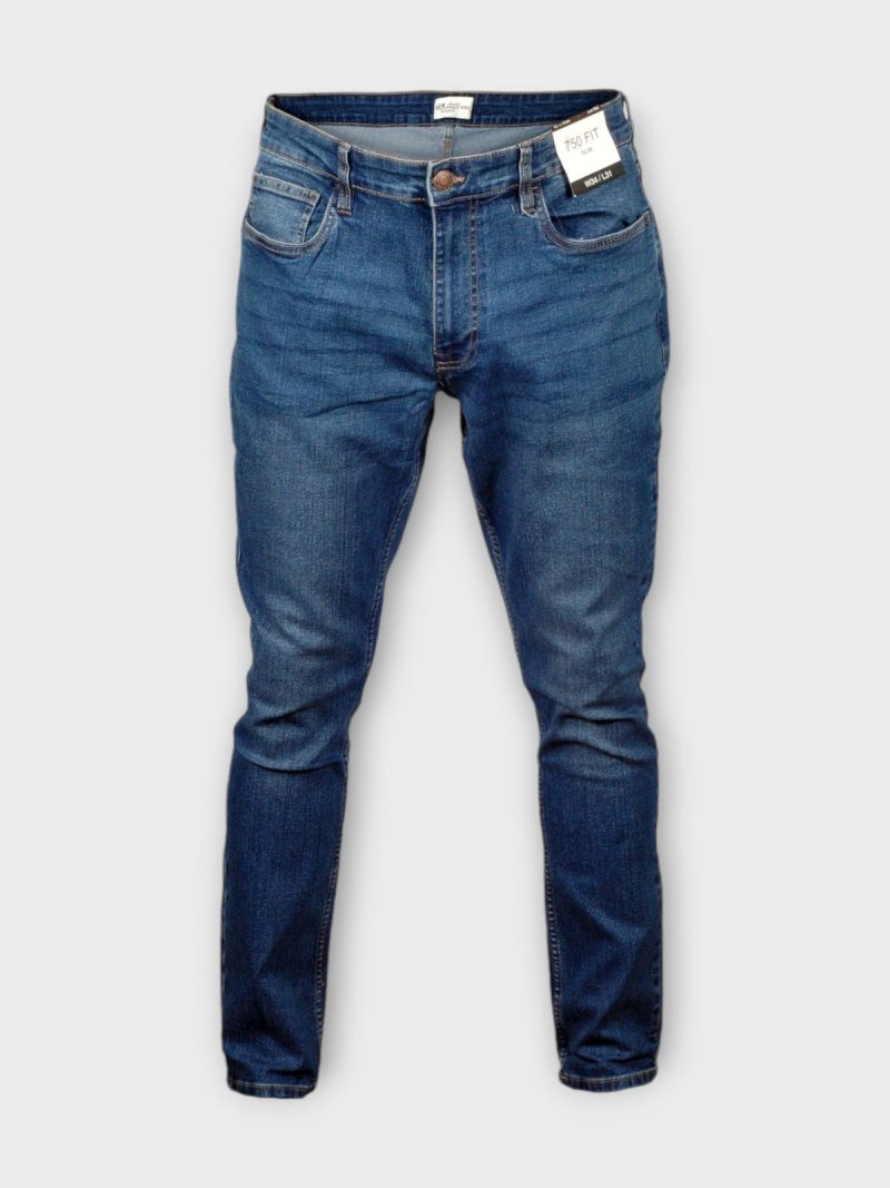 Slim Fit Men's Navy Blue Jeans
